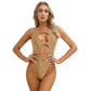 One Piece Womens Bodysuit High Cut Tight Monokini Summer Swimsuit Party Romper Swimwear