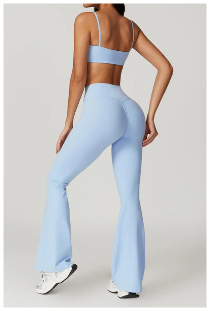 2 Pieces Yoga Gym Clothes Sportswear Suits Women Fitness Short Sleeve Crop Top Sports Bra Gym Leggings Bike Short Set The Clothing Company Sydney