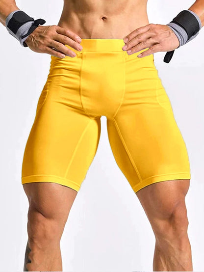 Men's Bodybuilding Shorts Gym Running Leggings Male Joggings Elastic Compressions Sweatpant Football Basketball Tights Shorts