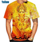 Ganesha T Shirts 3D Print Pillaiyar Vinayagar T shirt Men's Women's Kids Apparel Short Sleeve Breathable Streetwear Tops The Clothing Company Sydney