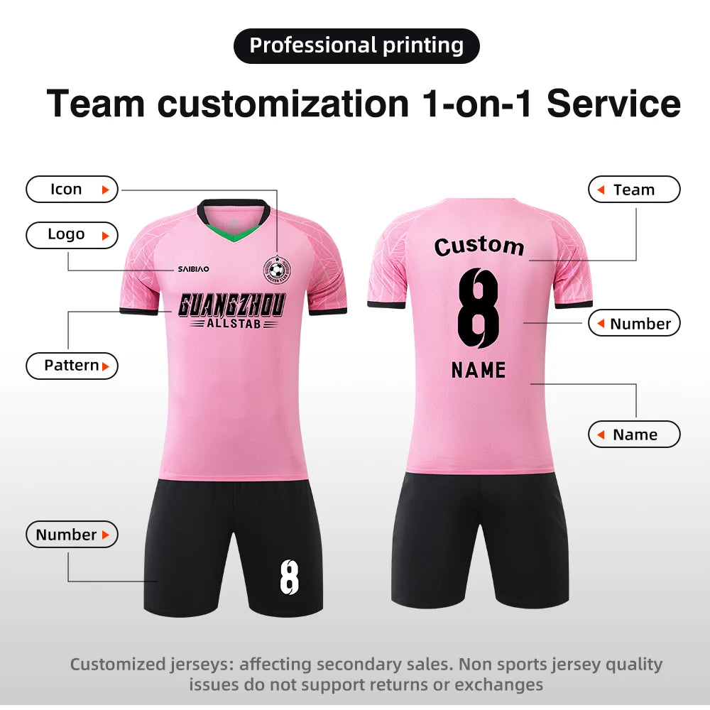 Adult Kids Football Jerseys Men Women Soccer Uniforms Sports Clothes Customised Futsal Sportswear Child Team Training Tracksuit Outfit The Clothing Company Sydney