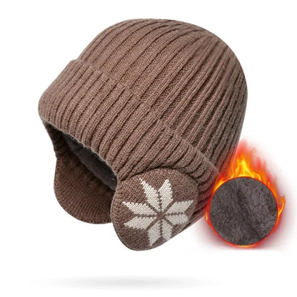 Men Women Winter Warm Plush Knitted Snow Fashion Hat Unisex Outdoor Ear Protection Caps Beanies Skulls