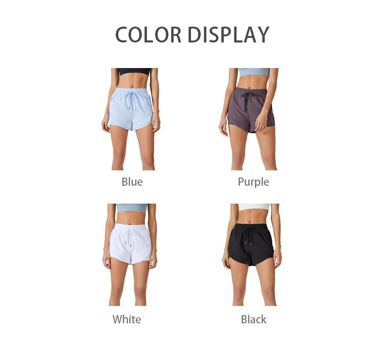 Women's Yoga Shorts Fitness Elastic Running Workout Ladies Gym Sport Inner Layer Shorts Fitness Sportwear The Clothing Company Sydney