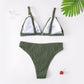 Ribbed Bikini Large Size Plus Size Women Swimsuit Two piece Bikini set Bather Bathing Suit Swimwear The Clothing Company Sydney