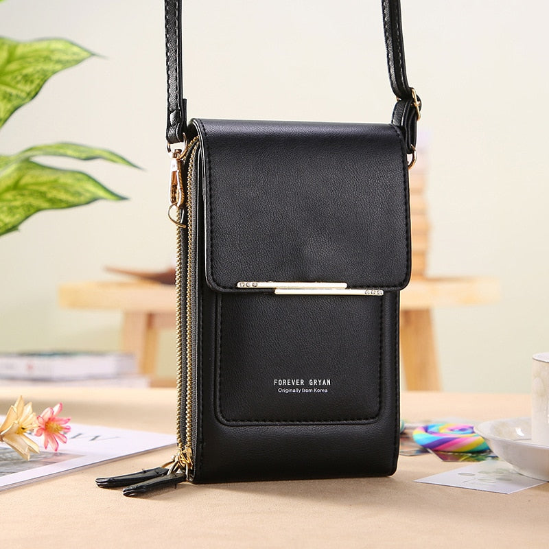 Ladies Handbags Female Pu Leather Shoulder Bags Touch Screen Phone Purse Crossbody Bag Large Capacity Hand Bag The Clothing Company Sydney