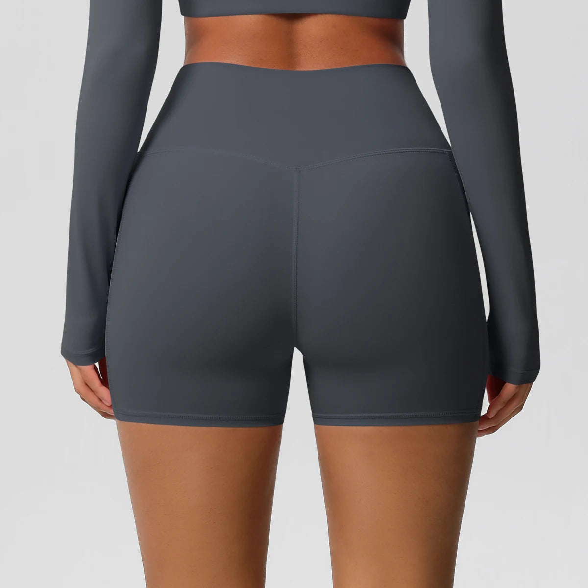 Women's Pocketed Yoga Legging Shorts Squat Proof High Waist Fitness Quick Drying Cycling Workout Gym Shorts
