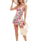 Women's Plus-Size Flower Printing Shaping Body One Piece Swim Dresses Swimsuit The Clothing Company Sydney