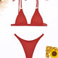 Ribbed High Leg Cut Bikini Swimwear Swimsuit Two-piece Bikini set Bather Bathing Suit The Clothing Company Sydney