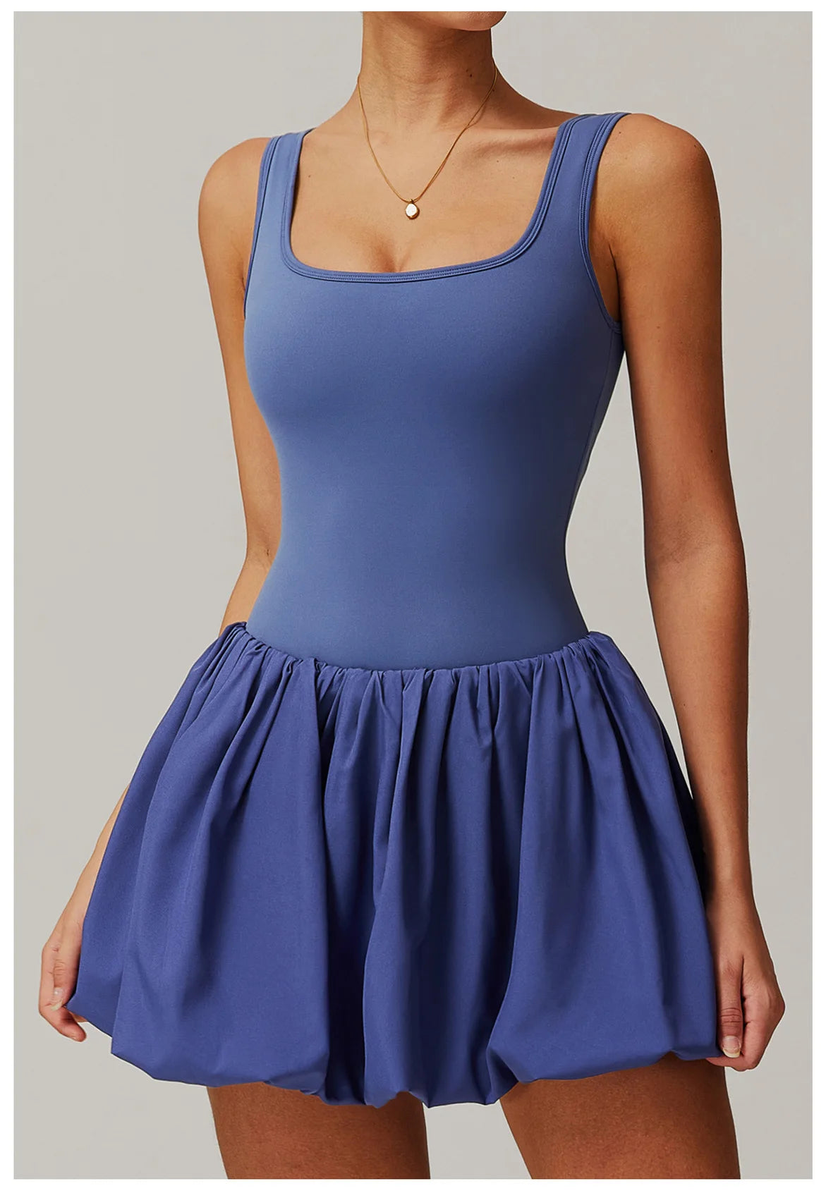 Two-piece Sports Dress Women's Anti Glare Yoga Jumpsuit Outdoor Running Fitness Tennis Skirt Workout Rompers Yoga Set