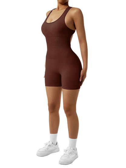 Women Yoga Shorts Sleeveless Sport Romper Bodysuits Summer Yoga Playsuits Gym Fitness Outfit Jumpsuits Activewear The Clothing Company Sydney