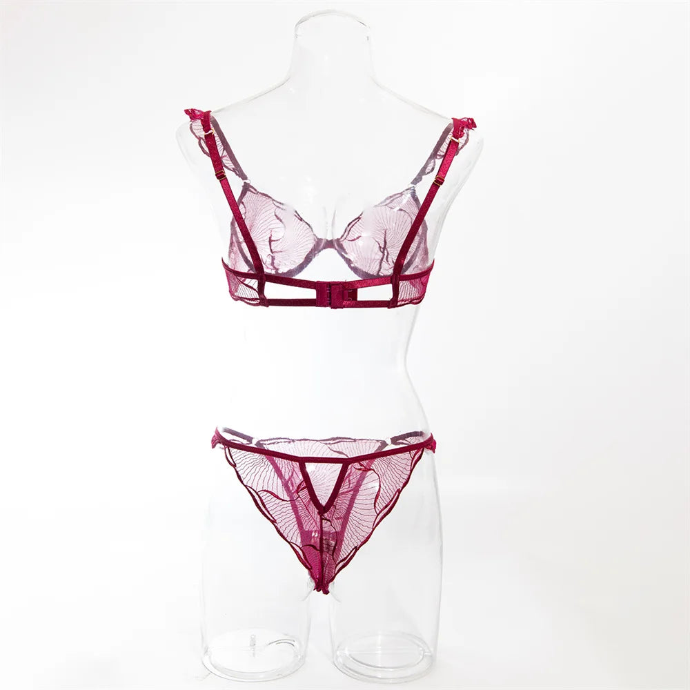 2 Piece Transparent Bras Sets Fancy Mesh See Through Bras And Thongs Suit Sensual Lingerie Set The Clothing Company Sydney