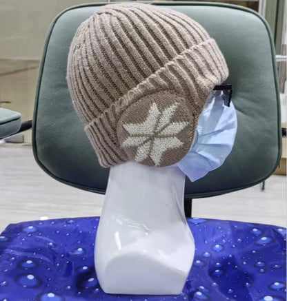Men Women Winter Warm Plush Knitted Snow Fashion Hat Unisex Outdoor Ear Protection Caps Beanies Skulls