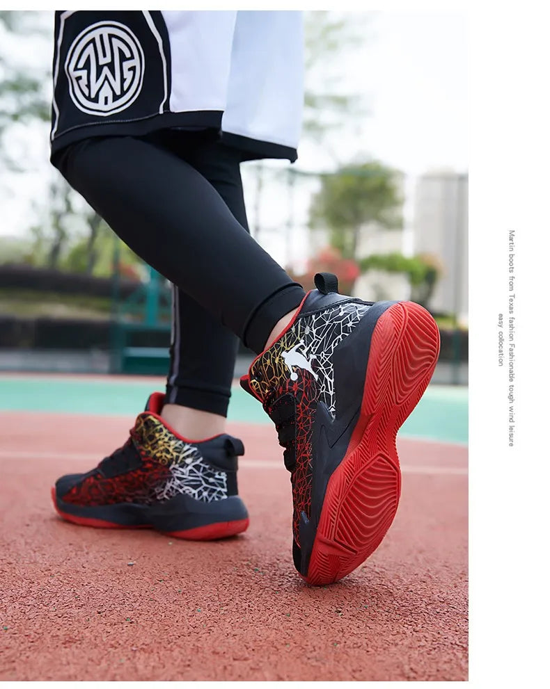 Kids Children‘s Basketball Shoes Non-slip Breathable Basketball Training Sneakers Lace-up Boys Girls Basketball Boots Athletic Shoes The Clothing Company Sydney