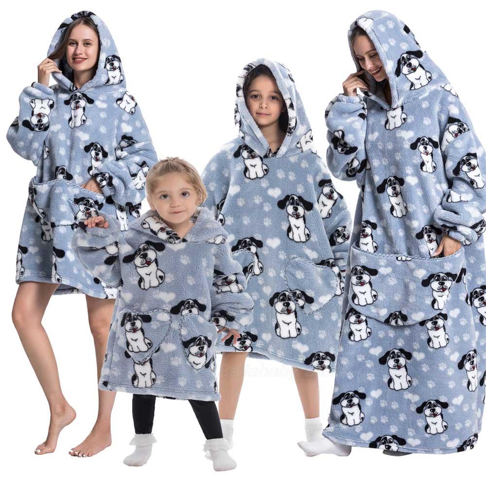 Family Hoodie Blanket for Winter Large Oversize Hoodie for Adult and Child Wearable Hooded Blanket The Clothing Company Sydney