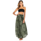 Bohemian Fashion Skirts Woman Long Boho Floral Elastic Waist Women's Skirt