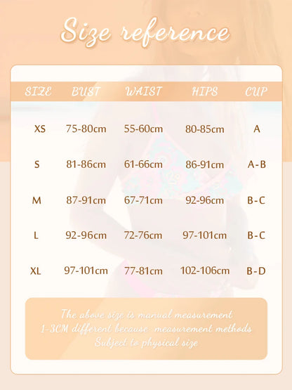 2 Piece Push Up Bikinis Two Piece Suit Bathsuit Bikini Sets Hollow Out Swimsuit String Bathwear Low Waist Swimwear