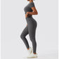 2 Piece Ribbed Yoga Set Women Suit For Fitness Sportswear Seamless Sports Suit Workout Clothes Tracksuit Sports Outfit Gym Clothing Wear The Clothing Company Sydney