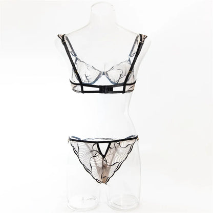2 Piece Transparent Bras Sets Fancy Mesh See Through Bras And Thongs Suit Sensual Lingerie Set The Clothing Company Sydney