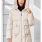 Hooded Parkas Women's Plus Size Casual Hooded Pocket Women Down Jacket Coat Outwear