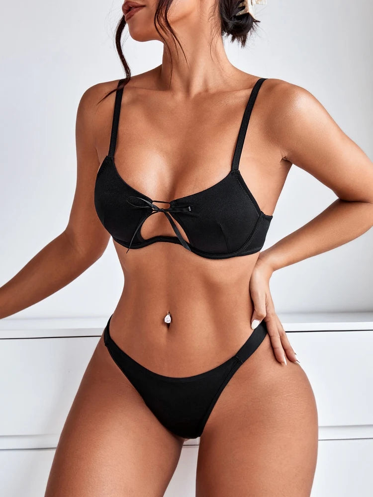 Women's Underwear Set Bra and Panty 2 Piece Thin with Steel Ring Lingerie For Female U312 The Clothing Company Sydney