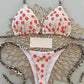 Swimwear Cherry Print Thong Bikini Set Thong Swimsuit Two Piece Bathing Suit Beach Wear The Clothing Company Sydney