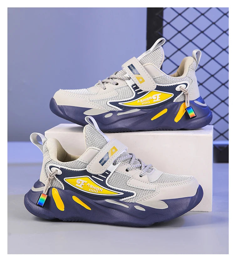 Kids Children Boys Mesh Sports Running Shoes Breathable Non-slip For Girls Casual Running Walking Sneakers