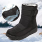 Non Slip Waterproof Snow Boots Women's Thick Plush Winter Ankle Boots Platform Keep Warm Cotton Padded Shoes