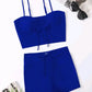 2 Piece Drawstring Front Shorts Bikinis High Waist Swimsuit Women Swimwear Bathers Bathing Swimming Swim Suit Beachwear