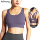 Sports Bra for Women Criss-Cross Back Padded Sports Yoga Bra with Removable Cups Gym Bra Top The Clothing Company Sydney