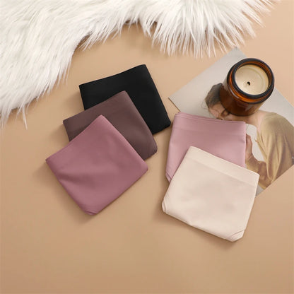 3 Pack Seamless Ultra-thin Panties Women Ice Silk Underwear Panty Low Waist G-string Briefs