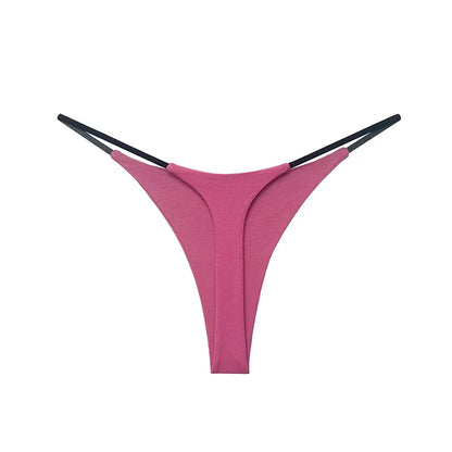 Low Waist Cotton Thong Women Panties Briefs T-back Bikini Underwear Seamless G String Sports Lingerie