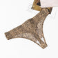 3 Pack Women's Panties Leopard Print Thongs Seamless Underwear Lingerie G-Strings T-Back