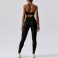 Seamless Athletic Wear Women Yoga Set 2 Piece Workout Tracksuit Sport Bra Gym Suits Fitness High Waist Running Leggings Sports Sets The Clothing Company Sydney