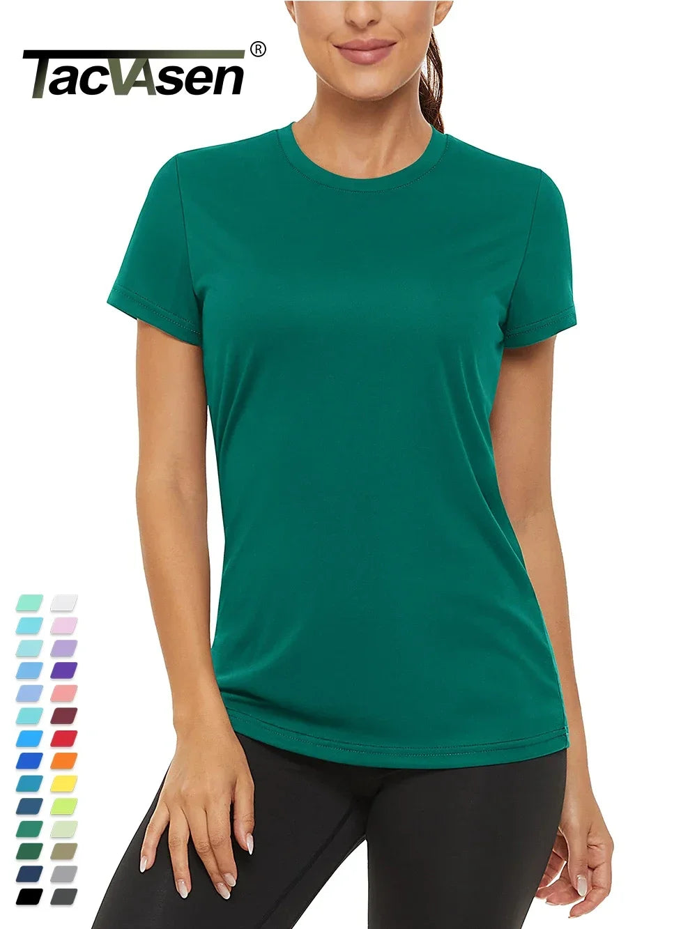 Summer Casual T-shirts UPF 50+ Quick Dry Womens Skin Sun Protection T-shirt Outdoor Running Swim Athletic T shirts Tops The Clothing Company Sydney