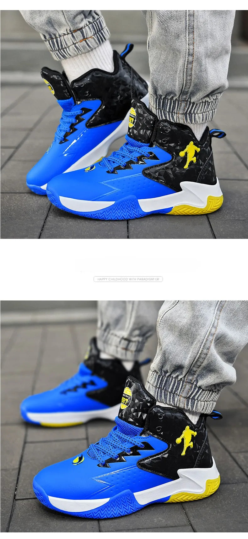 Kids Children‘s Basketball Shoes Non-slip Breathable Basketball Training Sneakers Lace-up Boys Girls Basketball Boots Athletic Shoes The Clothing Company Sydney