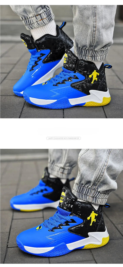 Kids Children‘s Basketball Shoes Non-slip Breathable Basketball Training Sneakers Lace-up Boys Girls Basketball Boots Athletic Shoes The Clothing Company Sydney