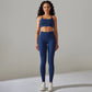 Seamless Ribbed Women's Sportswear Two Piece Yoga Set High Waist Gym Leggings Crop Top Fitness Sports Suits Acid Wash Activewear The Clothing Company Sydney