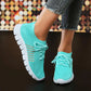 Mesh Breathable Soft Sole Sneakers Lightweight Non-Slip Running Walking Casual Lace Up Flats Shoes