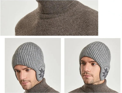 Men Women Winter Warm Plush Knitted Snow Fashion Hat Unisex Outdoor Ear Protection Caps Beanies Skulls