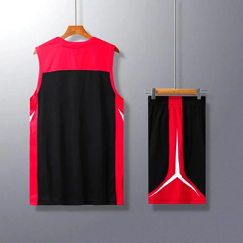 2 Piece Sportswear Basketball Jersey Shorts Set Blank custom Men Women Kids Basketball Uniforms