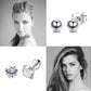 3-8mm Small Black Silver Colour Earrings Stone CZ Crystal Ear Studs Surgical Steel Cubic Unisex Accessories