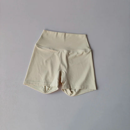 2 Piece Yoga Gym Set Halter Top Set Yoga High Waist Shorts Backless Tights Bra Vest Seamless Stretch Ribbed Shorts Set