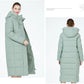 Maxi Long quilted coat elegant thick cotton jacket winter women's Outerwear with hood The Clothing Company Sydney