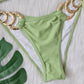 2 Piece Rhinestone Swimsuit Crystal Thong String Bikini Set Swimwear Beach Wear Bathing Suit