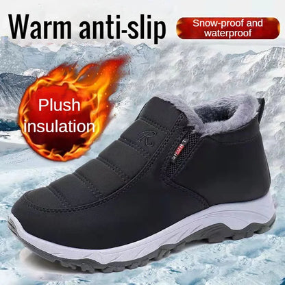 Men's Autumn Winter Casual Cotton Warm Wear Resistant Chunky Sole Shoes