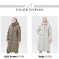 Women's Outwear Parka Super Long Warm And Windproof Zipper Cotton Coat Winter Jackets