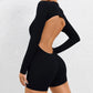 One Piece Women's Jumpsuit Long Sleeve Yoga Set Backless Bodysuit Fitness Quick-Dry Gym Clothing Workout Rompers Exercise Outfits