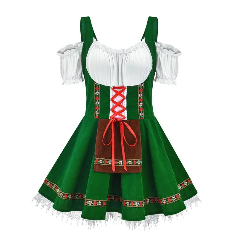 Oktoberfest Costume for Women German Bavarian Traditional Dirndl Dress Octoberfest Festival Costume