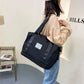 Travel Bag Women Shoulder Bag Casual Handbag Double Zipper Expansion Bag Large Bag Fashion Luggage Bag