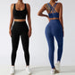 Women's Sports Set Yoga Clothing Gym High Waist Running Pants Sport Bra Suit for Fitness Sportswear Workout 2 Piece Matching Set The Clothing Company Sydney